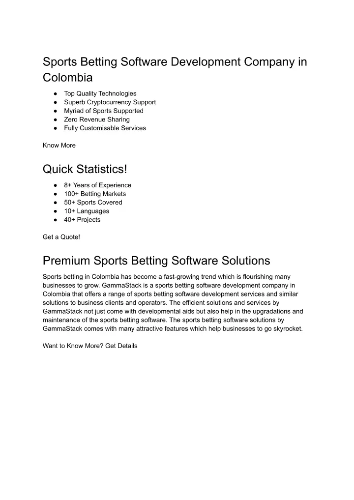 sports betting software development company