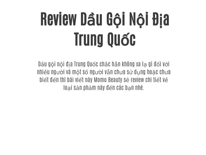 review d u g i n i a trung qu c