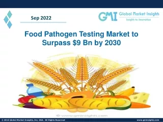 Food Pathogen Testing Market Set for Rapid Growth and Industry Trends by 2030