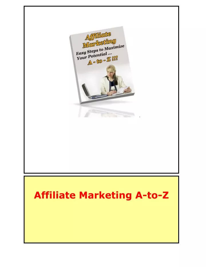 affiliate marketing a to z