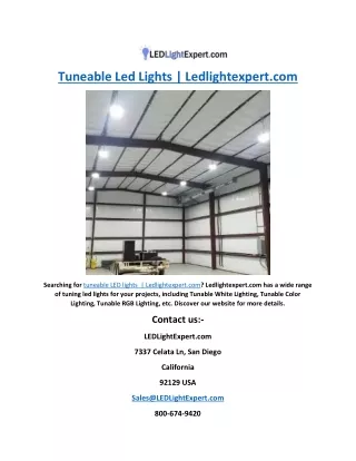 tuneable led lights ledlightexpert com