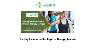 getting reimbursed for physical therapy services