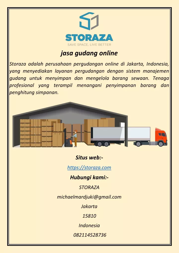 jasa gudang online