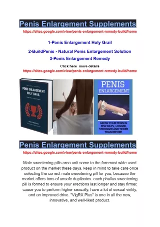 penis enlargements remedy