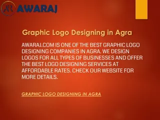 Graphic Logo Designing in Agra  Awaraj.com