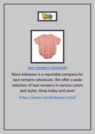 lace rompers wholesale