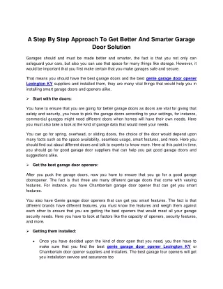 a step by step approach to get better and smarter