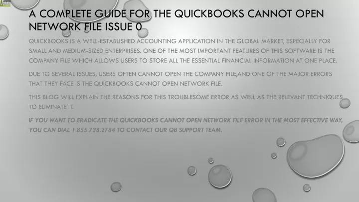 a complete guide for the quickbooks cannot open network file issue 0