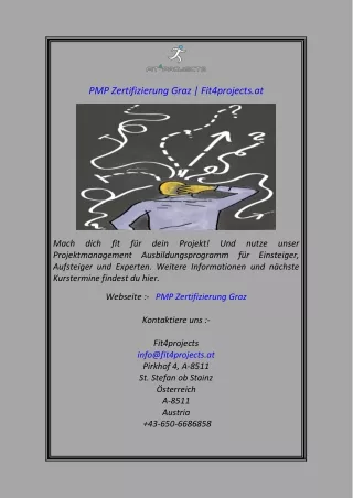 pmp zertifizierung graz fit4projects at
