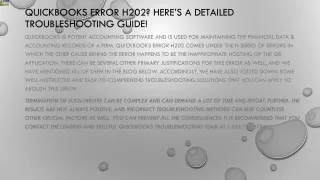 quickbooks error h202 here s a detailed troubleshooting guide