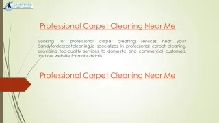 professional carpet cleaning near me