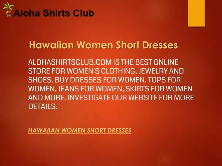 hawaiian women short dresses