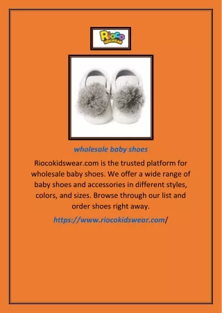 wholesale baby shoes