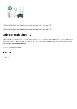 unblock tech ubox 10