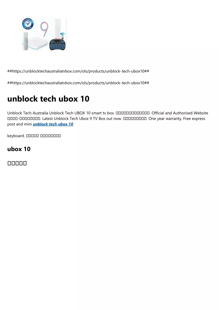 https unblocktechaustraliatvbox com ols products