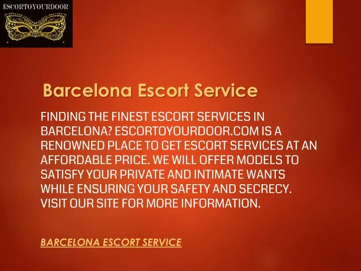 barcelona escort service