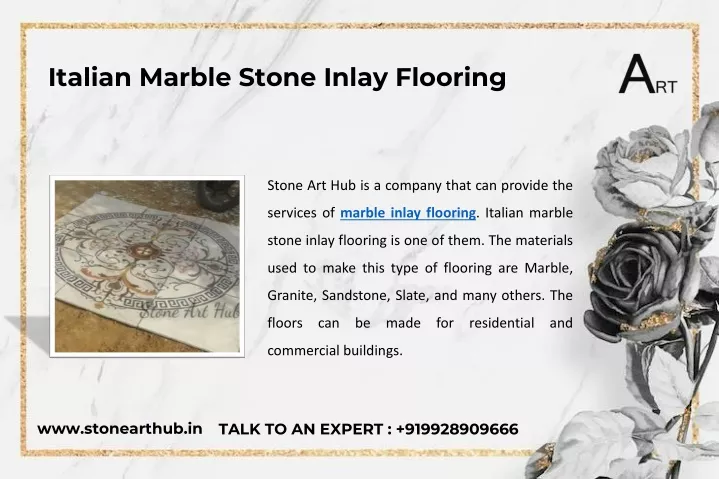 italian marble stone inlay flooring