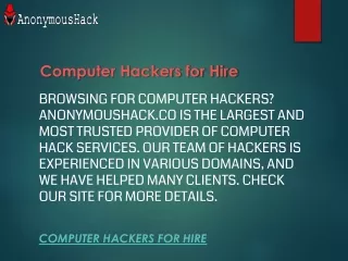 computer hackers for hire