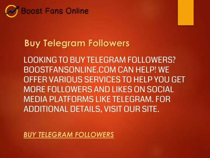 buy telegram followers