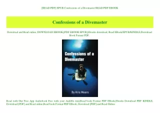 [READ PDF] EPUB Confessions of a Divemaster READ PDF EBOOK