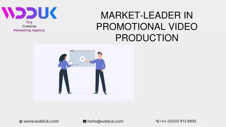 market leader in promotional video production