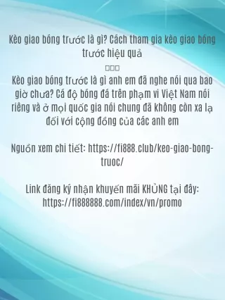 Keo giao bong truoc