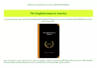 [BOOK] The Englishwoman in America [PDF EPUB KINDLE]