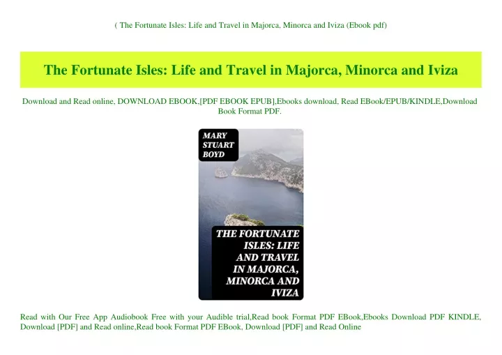the fortunate isles life and travel in majorca