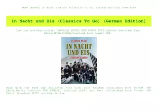 read ebook in nacht und eis classics to go german