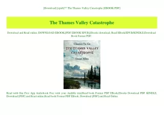 [Download] [epub]^^ The Thames Valley Catastrophe [EBOOK PDF]