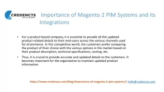 importance of magento 2 pim systems