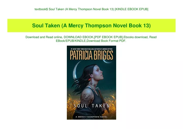 textbook soul taken a mercy thompson novel book