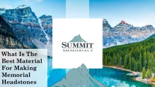 what is the best material for making memorial