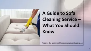 Sofa Cleaning Service