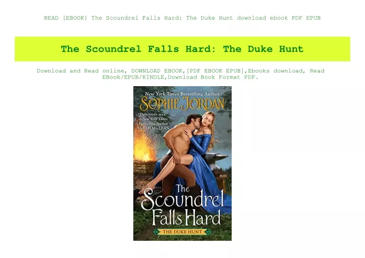 read ebook the scoundrel falls hard the duke hunt