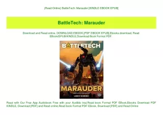 {Read Online} BattleTech Marauder [KINDLE EBOOK EPUB]