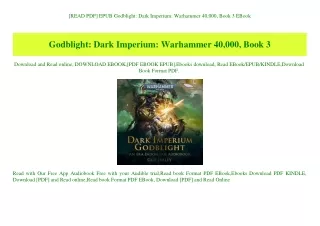 [READ PDF] EPUB Godblight Dark Imperium Warhammer 40 000  Book 3 EBook