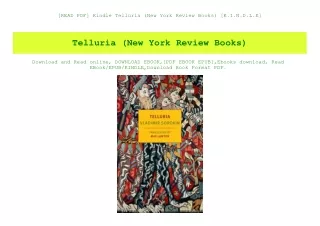 [READ PDF] Kindle Telluria (New York Review Books) [K.I.N.D.L.E]