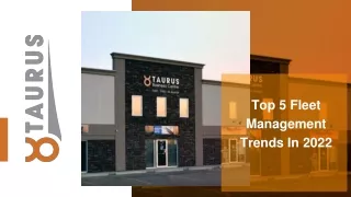 top 5 fleet management trends in 2022