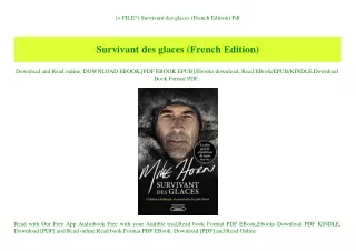 (P.D.F. FILE) Survivant des glaces (French Edition) Pdf