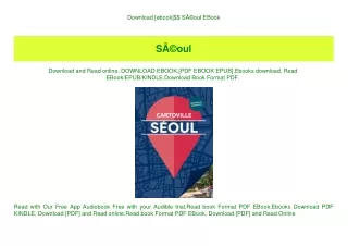 Download [ebook]$$ SÃƒÂ©oul EBook