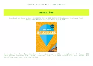 DOWNLOAD Bruxelles #P.D.F. FREE DOWNLOAD^