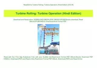 readonline turbine rolling turbine operation