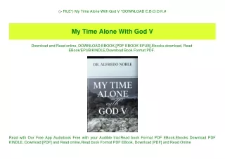 (P.D.F. FILE) My Time Alone With God V ^DOWNLOAD E.B.O.O.K.#