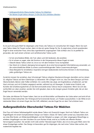 155 Beste Engel-tattoo-designs, In Die Sie Sich Verlieben Werden