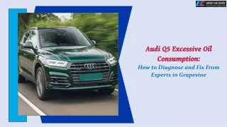 Audi Q5 Excessive Oil Consumption-How to Diagnose and Fix From Experts in Grapevine