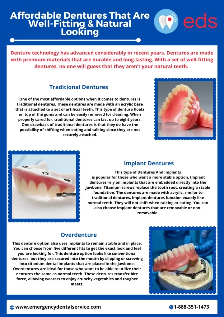 affordable dentures that are well fitting natural