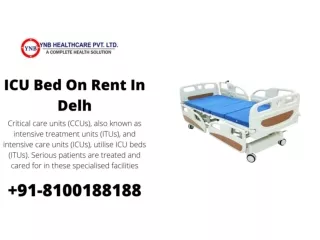 ICU Bed Rent On Delhi