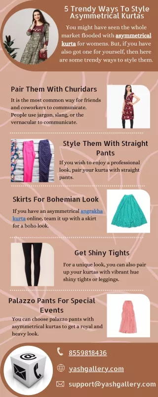 5 Trendy Ways To Style Asymmetrical Kurtas