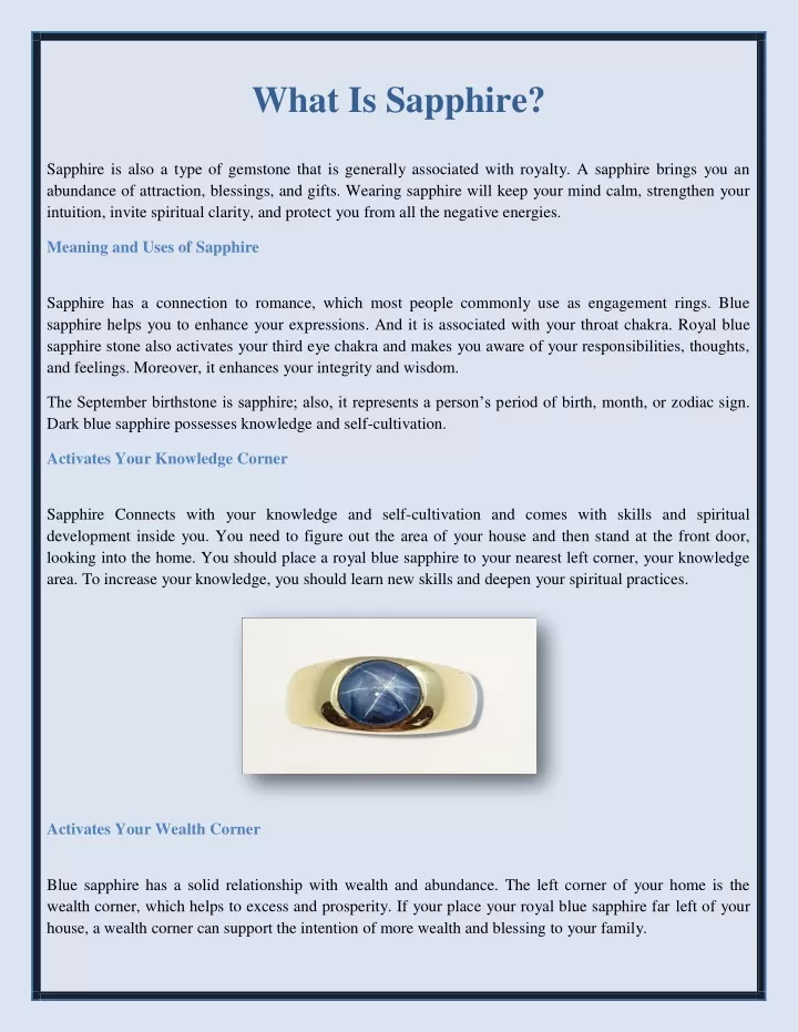 what is sapphire